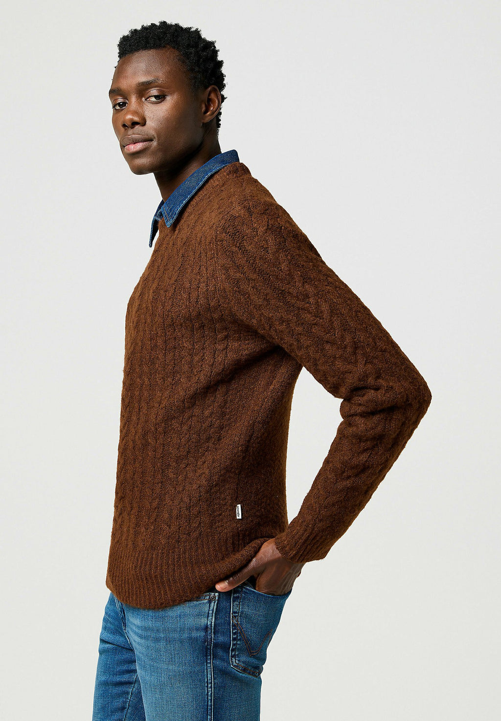 Wrangler LONG SLEEVE CABLE REGULAR FIT