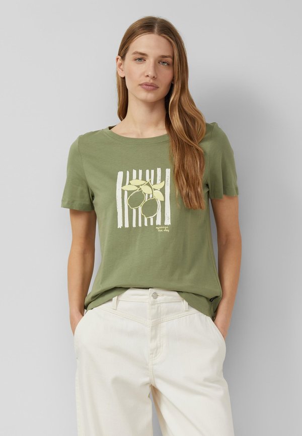 s.Oliver T-SHIRT - Print T-shirt - olivgrün