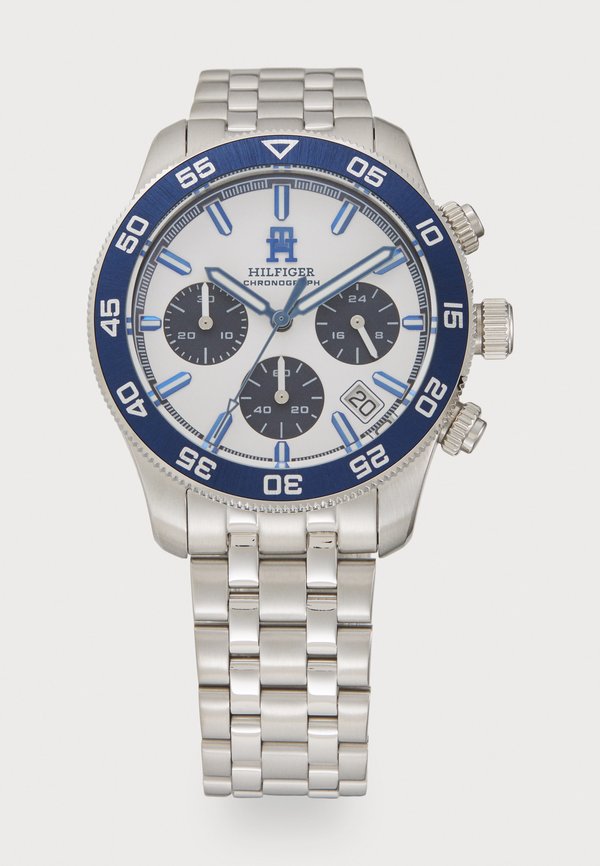 Tommy Hilfiger Chronograph watch - white/silver-coloured/blue