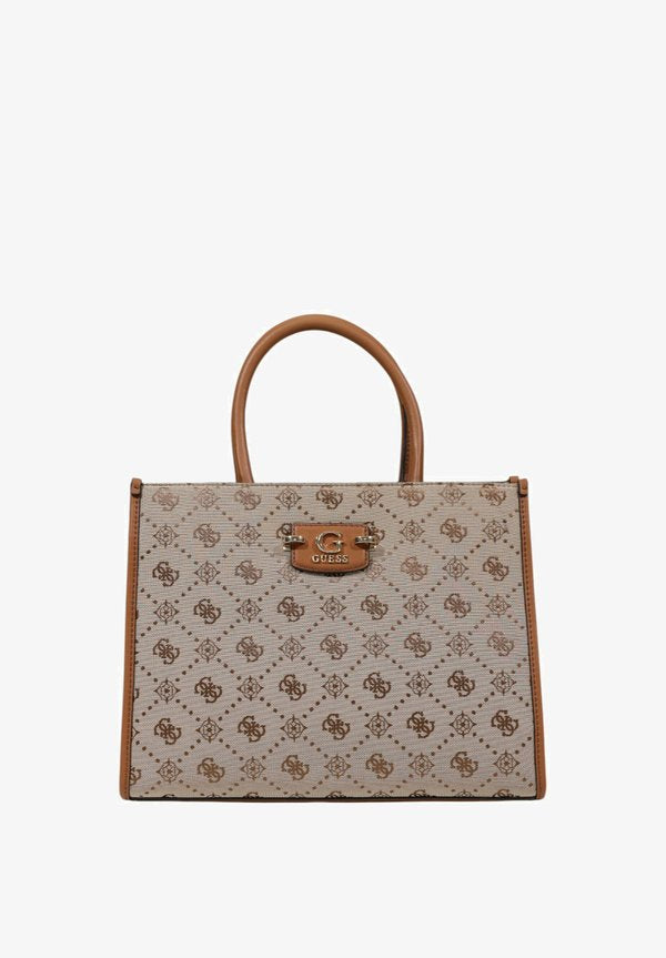 Guess NEDA COMP - Handbag - latte