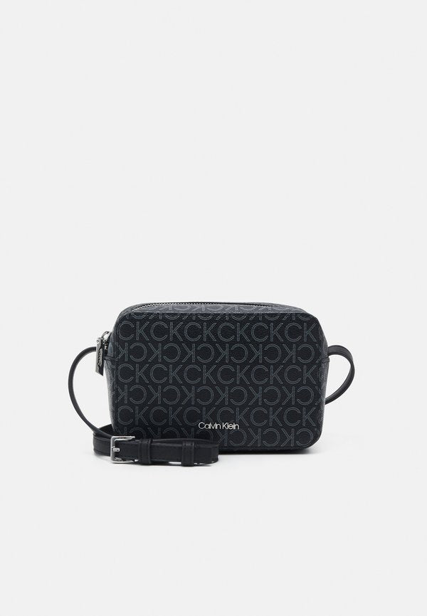 Calvin Klein MUST CAMERA MONO - Cross body bag - black mono