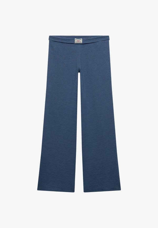 Superdry & Co SUPERDRY ATHLETIC ESSENTIALS STRIPE JERSEY TROUSERS.. - Trousers - standard navy blue stripe
