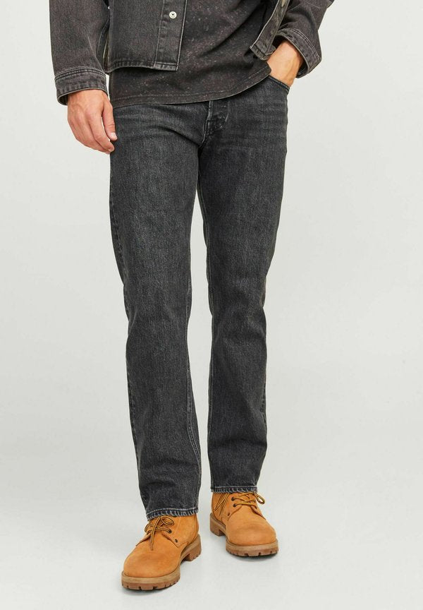 Jack & Jones Relaxed Fit JJICHRIS JJCLASSIC AM 079 NOOS - Straight leg jeans - black denim