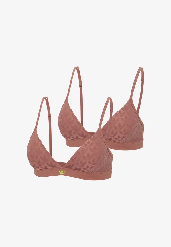 adidas Originals TERROT FLEX 2-PACK - Triangle bra - clay