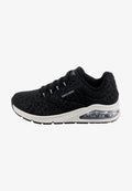 Skechers UNO 2 - Trainers - black tonal leopard print durabuck/ mesh trim