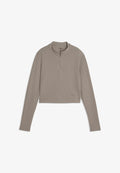 Puma ZIP - Long sleeved top - mouse gray