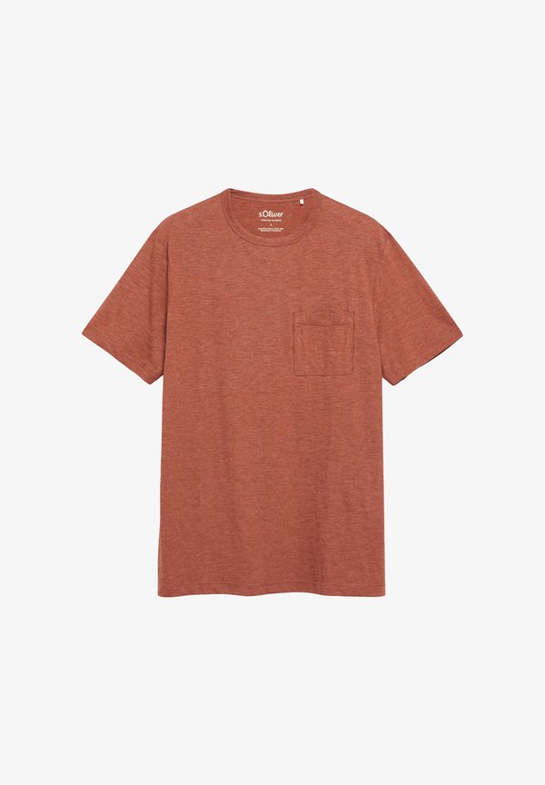 s.Oliver T-SHIRT - Basic T-shirt - cognac
