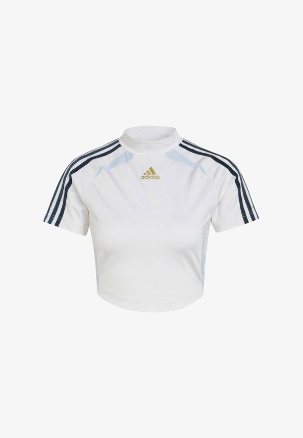 adidas Originals TEAMGEIST BABY - Print T-shirt - white aurora ink crystal sky