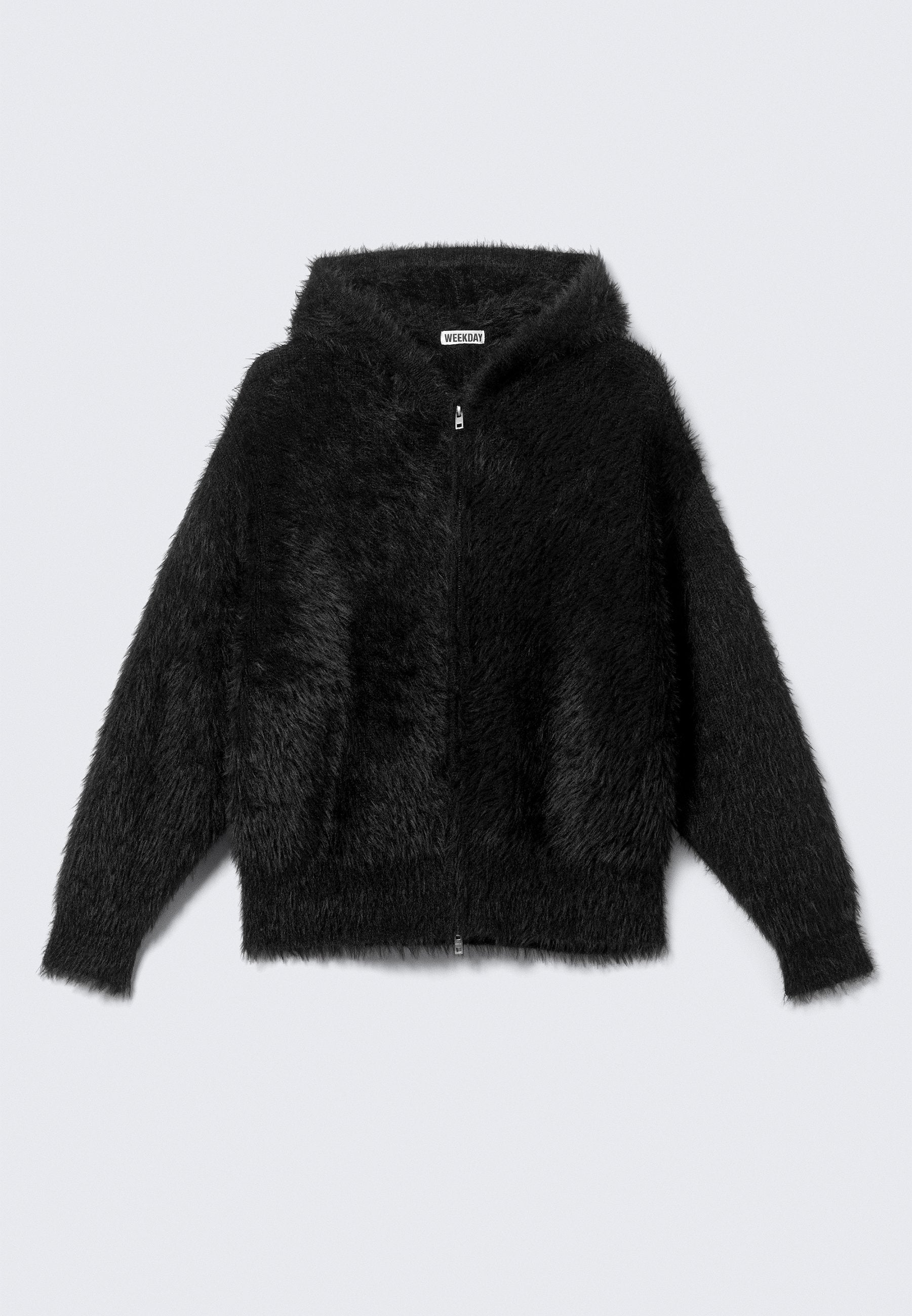 Weekday HAIRY BOXY ZIP HOODIE