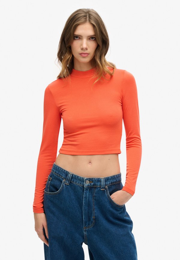 Superdry & Co OPEN BACK - Long sleeved top - grenadine orange