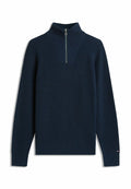 FISHERMAN RIB-KNIT RELAXED JUMPER WITH WOOL Media 1