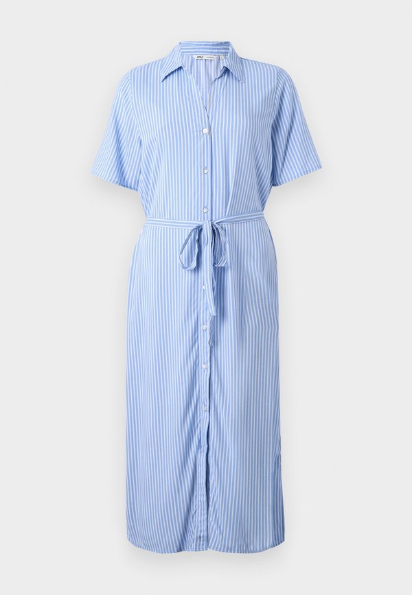 ONLY ONLYASMIN Midi - Shirt dress - provence/yassi white