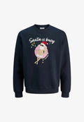 Jack & Jones Sweats X-mas Sweats - Sweatshirt - sky captain