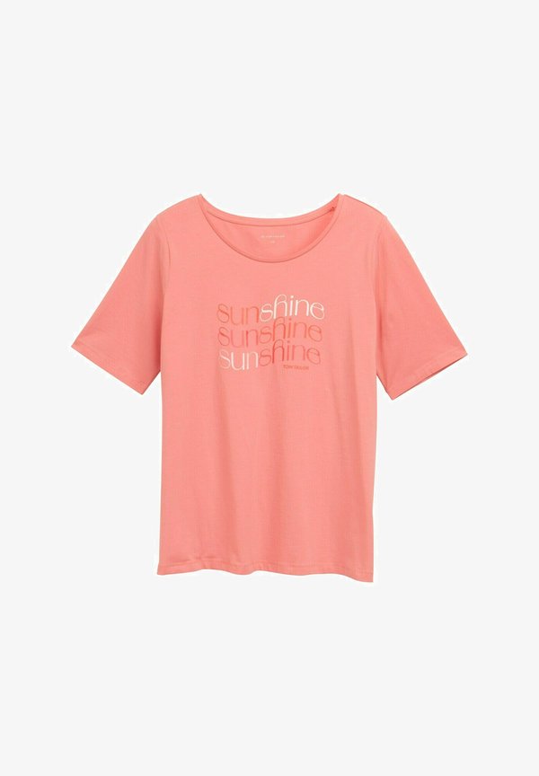 TOM TAILOR PLUS SIZE - Print T-shirt - rosewood pink