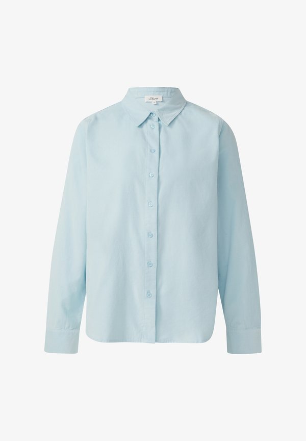 s.Oliver Button-down blouse - pastelltürkis