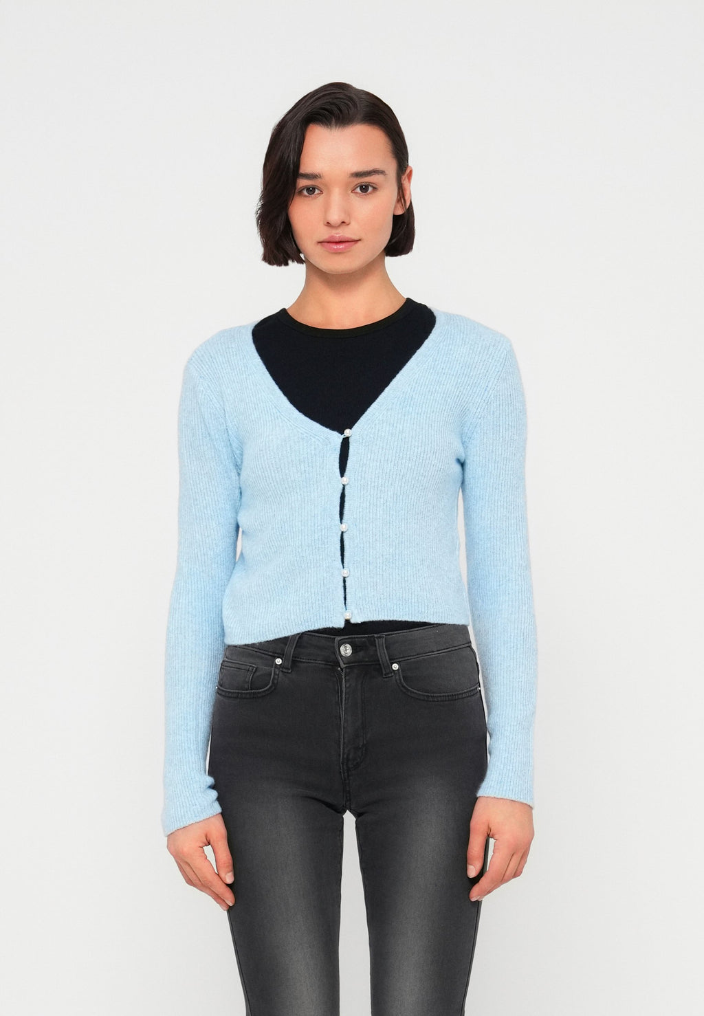 ONLY ONLRICA LIFE V NECK PEARL CARDIGAN