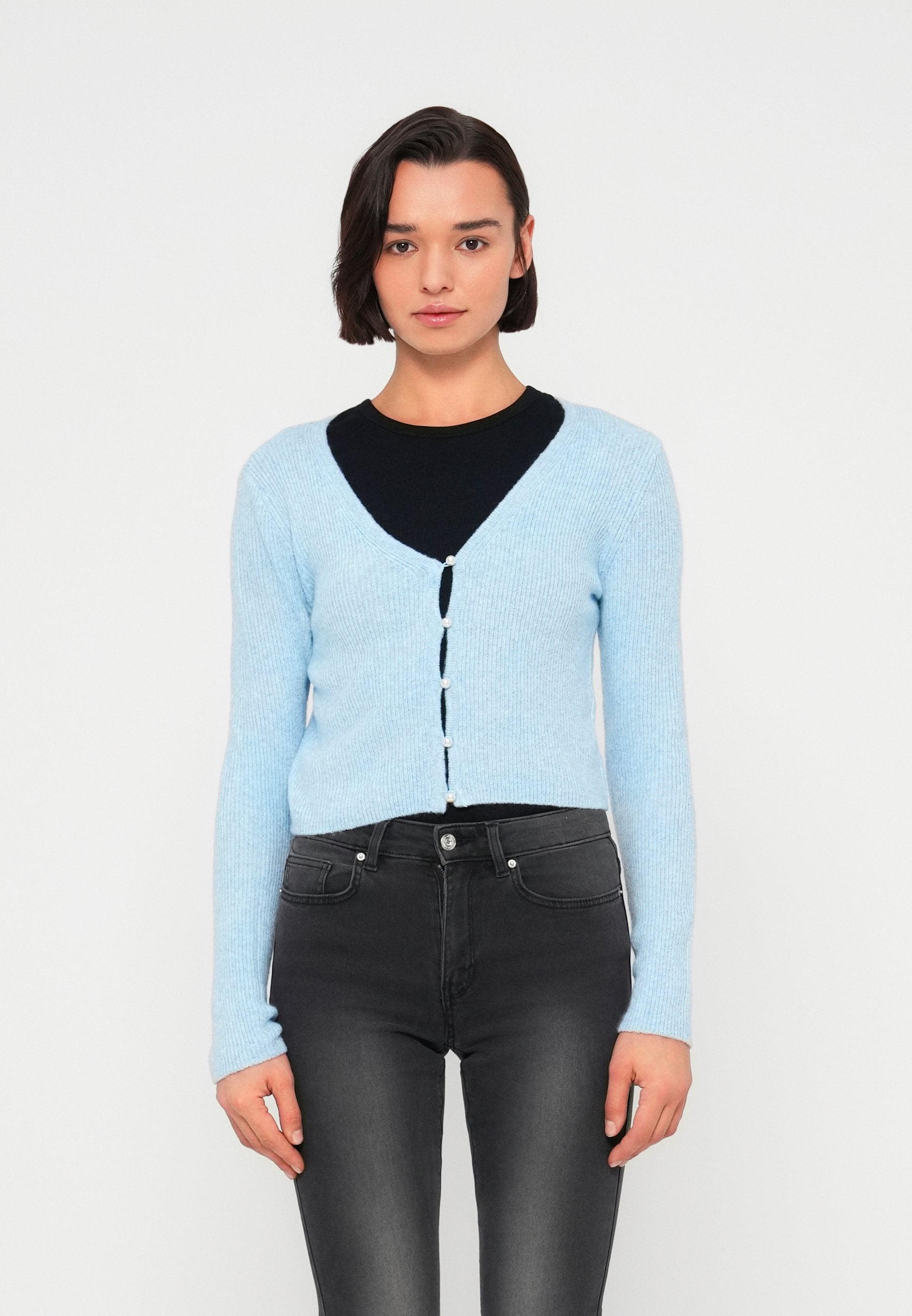 ONLY ONLRICA LIFE V NECK PEARL CARDIGAN