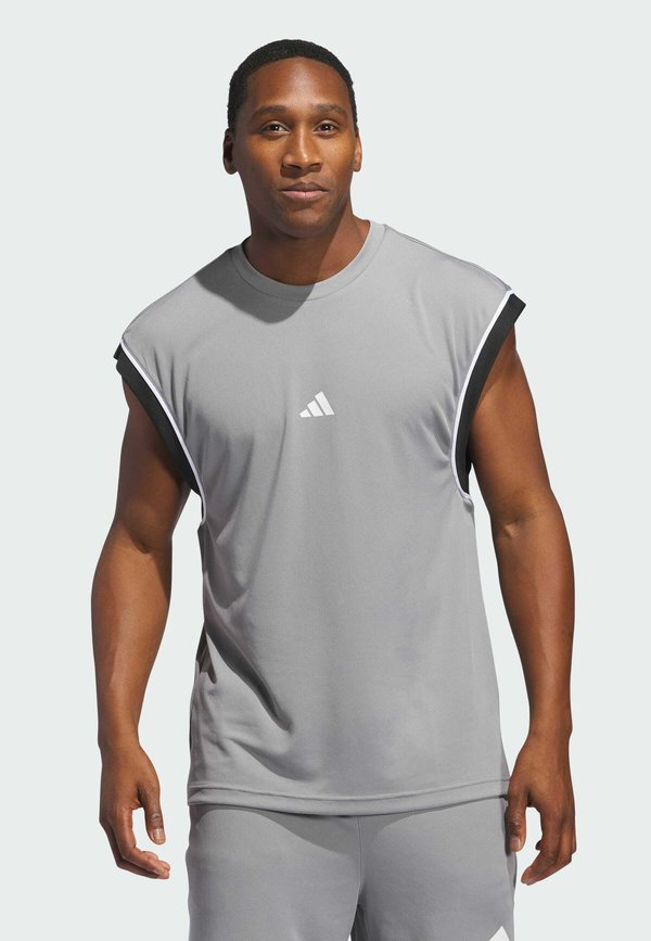 adidas Performance BOS TANK - Sports T-shirt - grey three   black