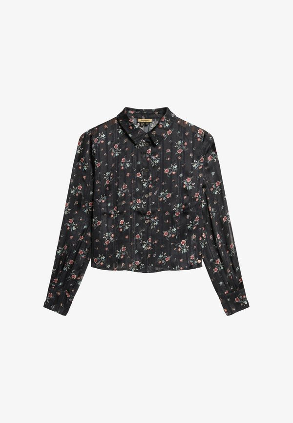 Superdry & Co Button-down blouse - autumn meadow black