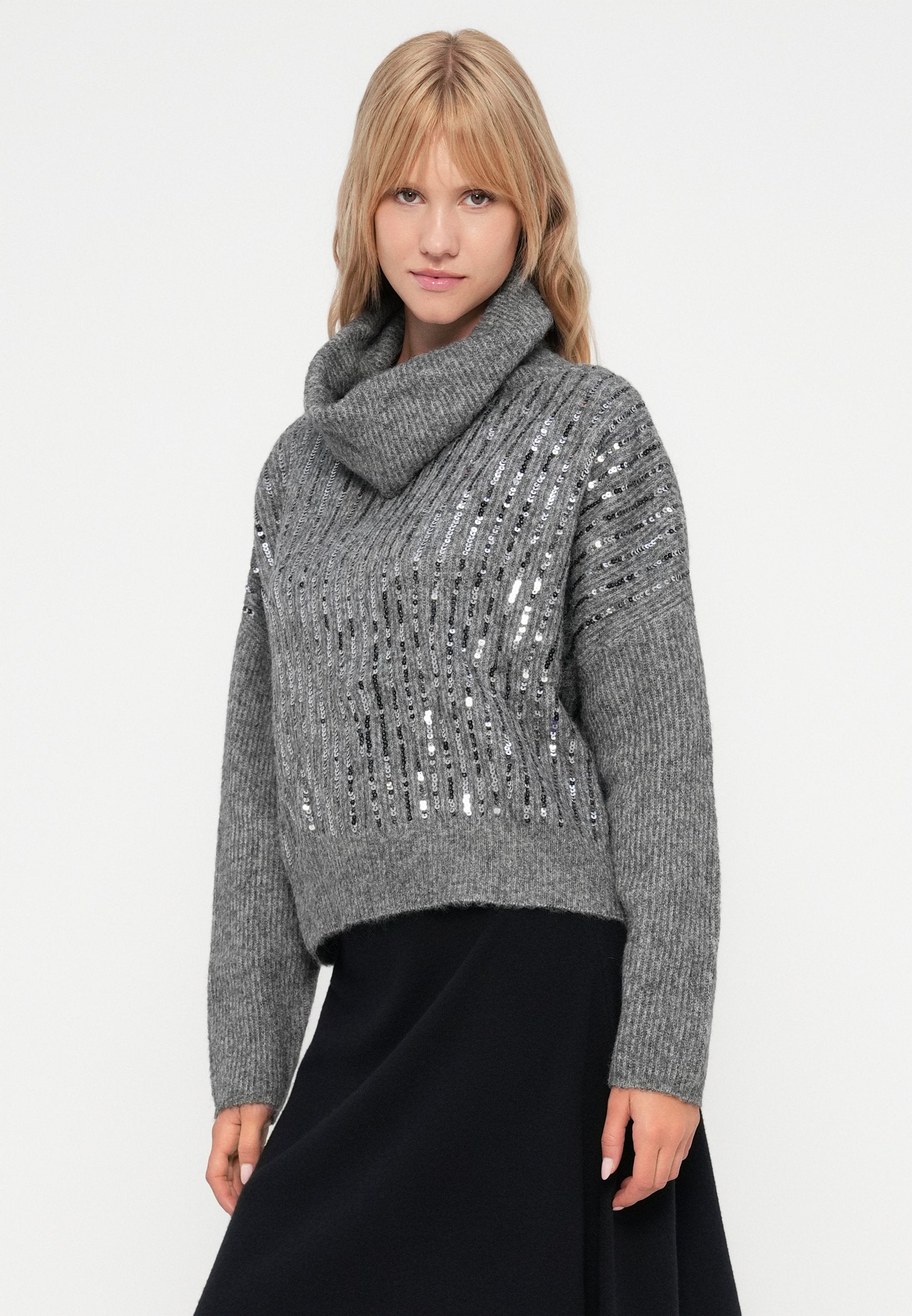 ONLY ONLMIU COWL NECK SEQUIN