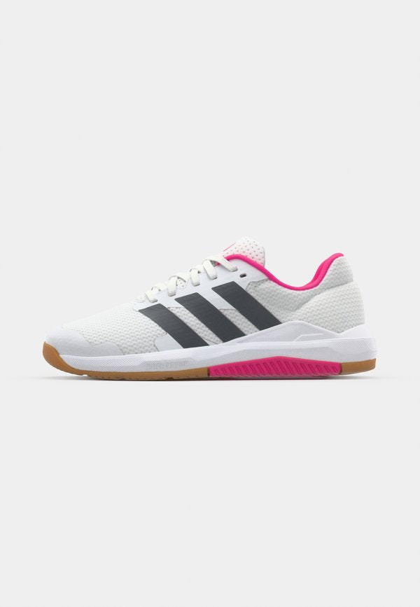 adidas Performance DS BASE - Training shoe - footwear white/grey five/shock pink