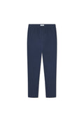 Marineblaue Hose aus weichstem Stoff, mit einem elastischen Bund und einem Kordelzug sowie geradem BeinDesign, die eine lässige Passform bietet.