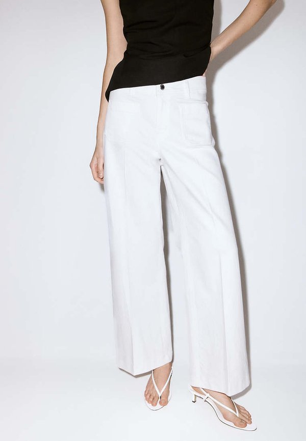 Mango ADULT - Wide Leg - white