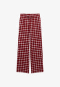 Superdry & Co CHECK ELASTIC - Trousers - burgundy check