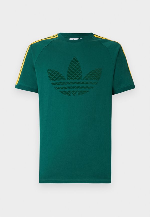 adidas Originals MONOGRAM STRIPES TEE - Print T-shirt - collegiate green