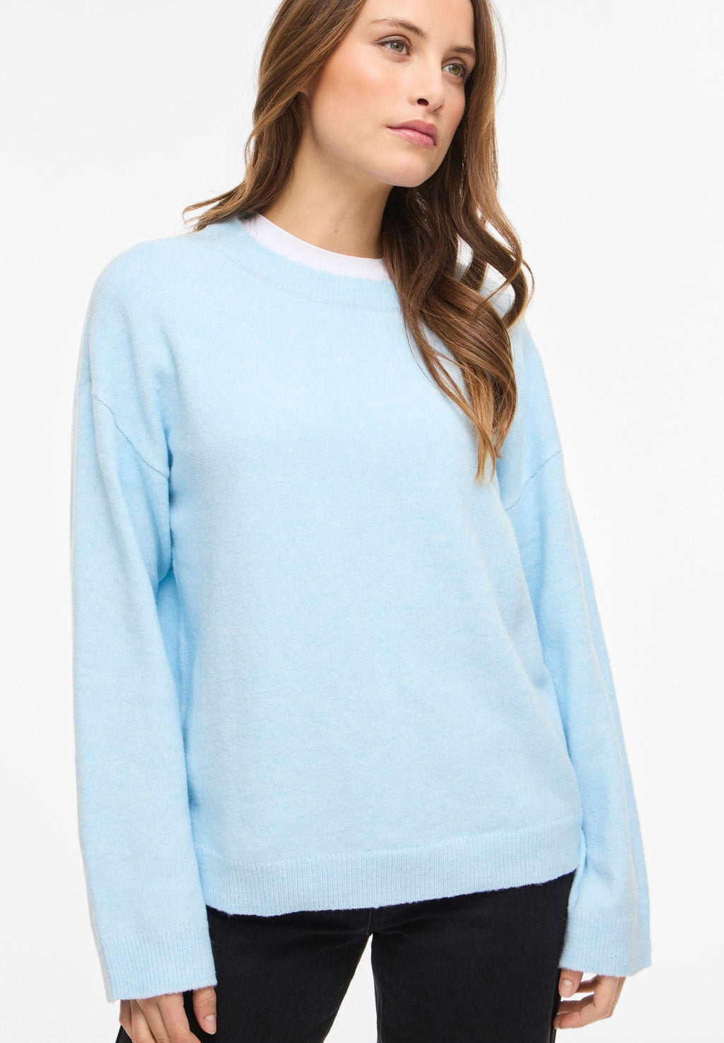 VILA VILIGA L/S O-NECK KNIT TOP - NOOS