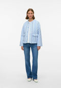 Vero Moda Quilted VMMIMI Quilted - Light jacket - snow white