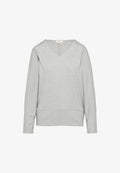 s.Oliver LANGARM MIT V AUSSCHNITT - Long sleeved top - grau meliert
