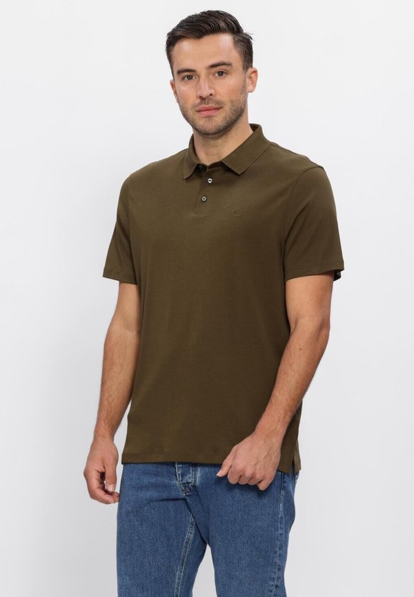 Calvin Klein CALVIN KLEIN HEREN POLO'S SS SUPIMA CHEST EMB POLO. - Polo shirt - s crude green