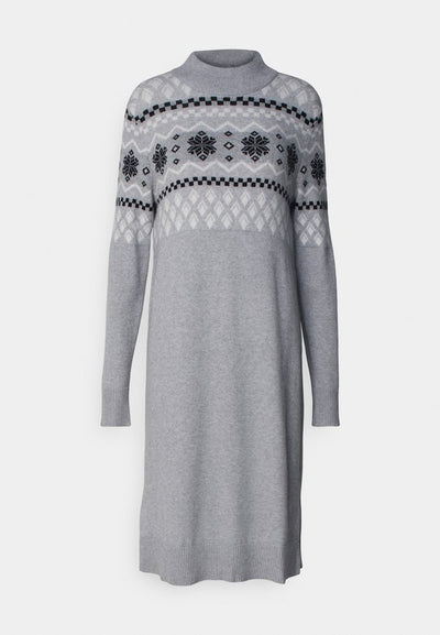 VILA VIRIL CREW NECK MIDI DRESS