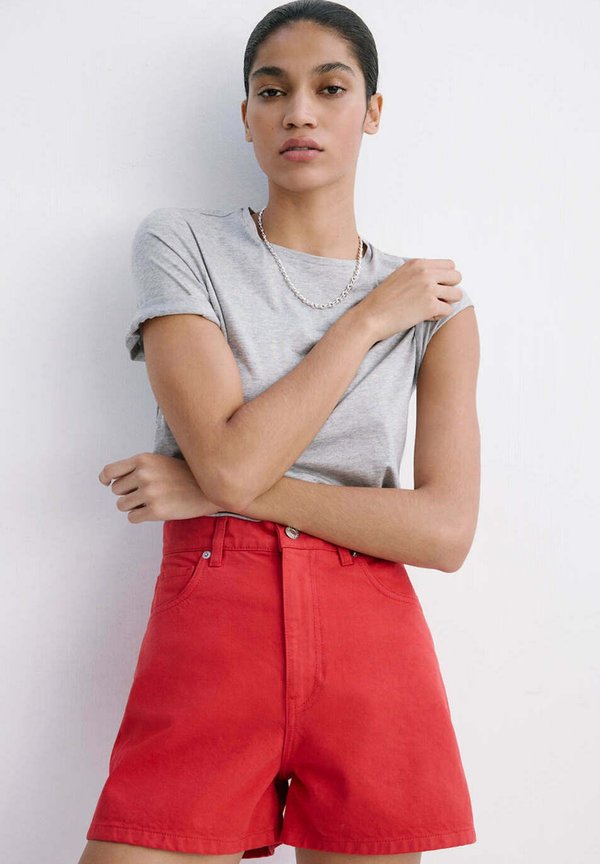 Mango ADULT - Denim shorts - red