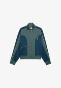 Puma T7 LOVE OF THE CAT RELAXED TRACK JACKET - Zip-up sweatshirt - midnight petrol-herb garden