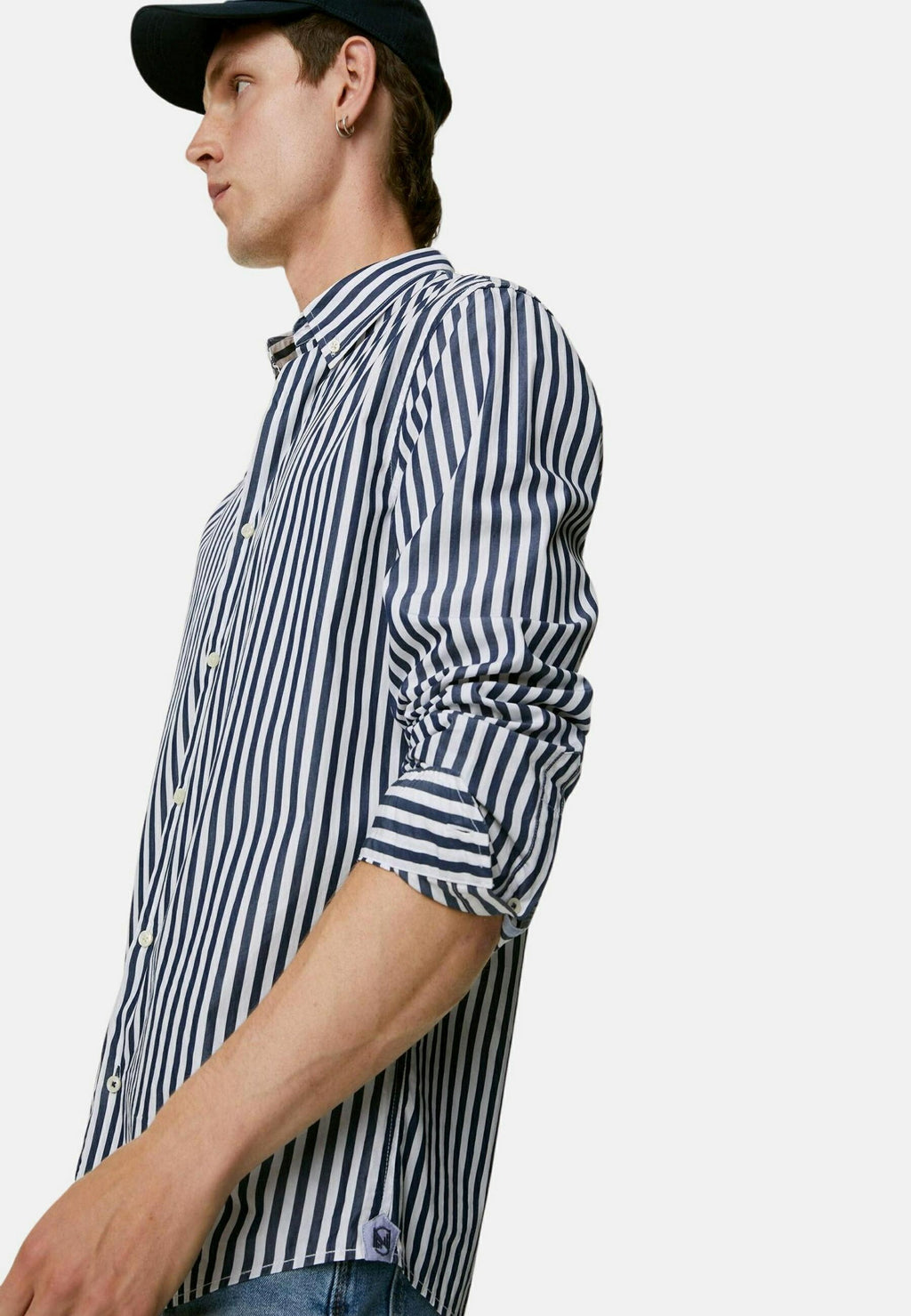 Marks & Spencer STRIPPED COLLARED