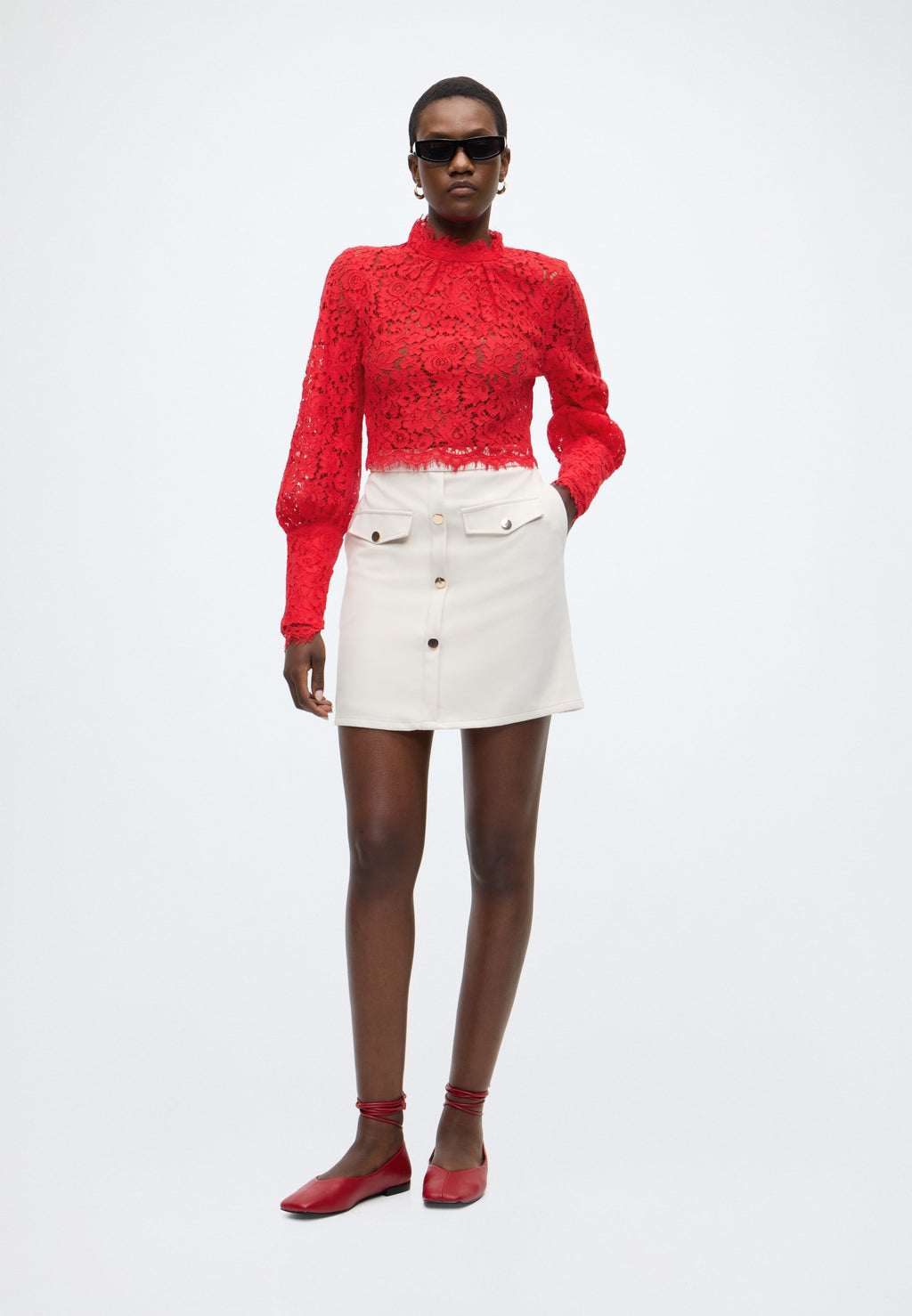 Bardot LACE GEORGIA TOP