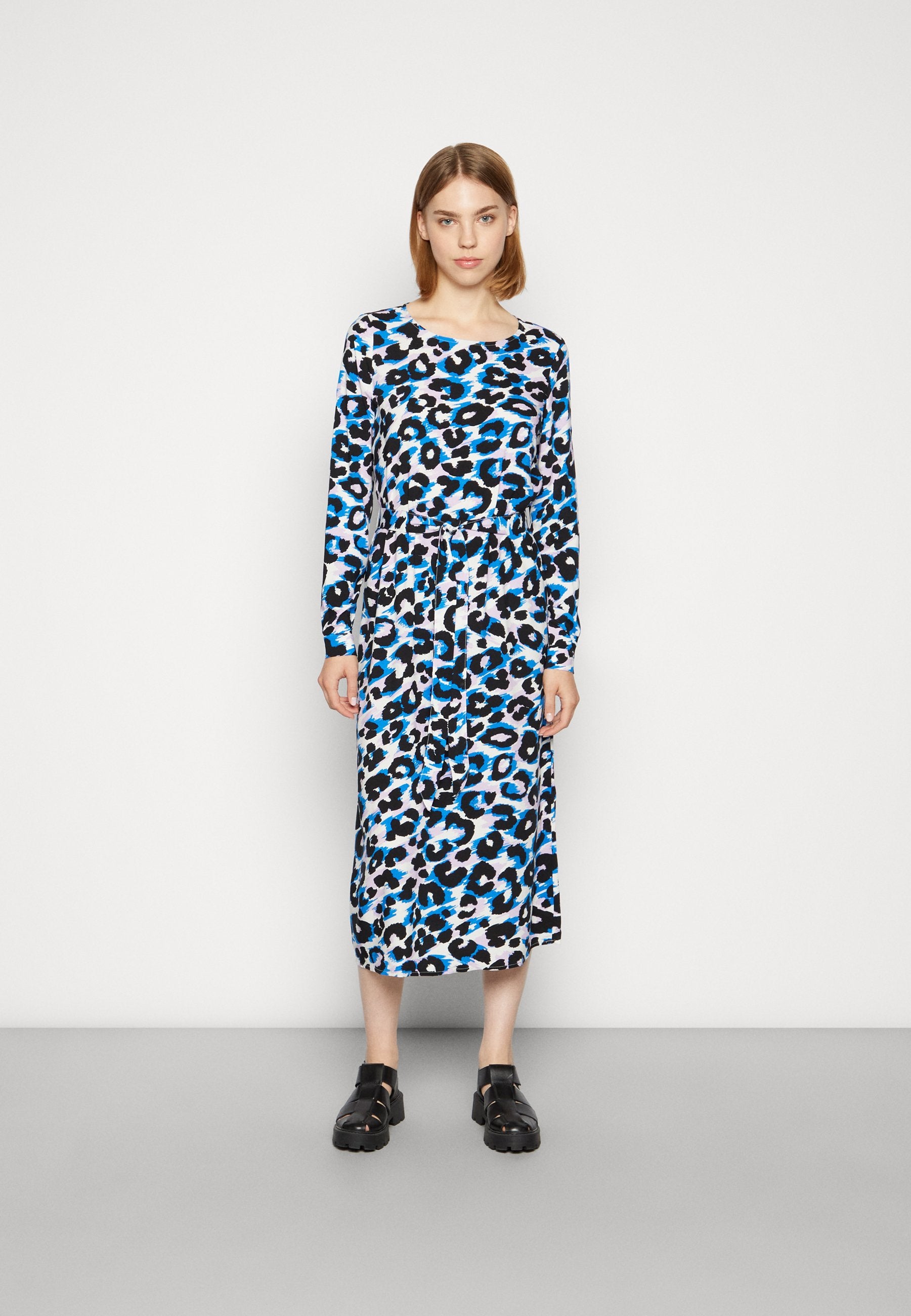 VILA VILANAS MIDI TIE BELT DRESS