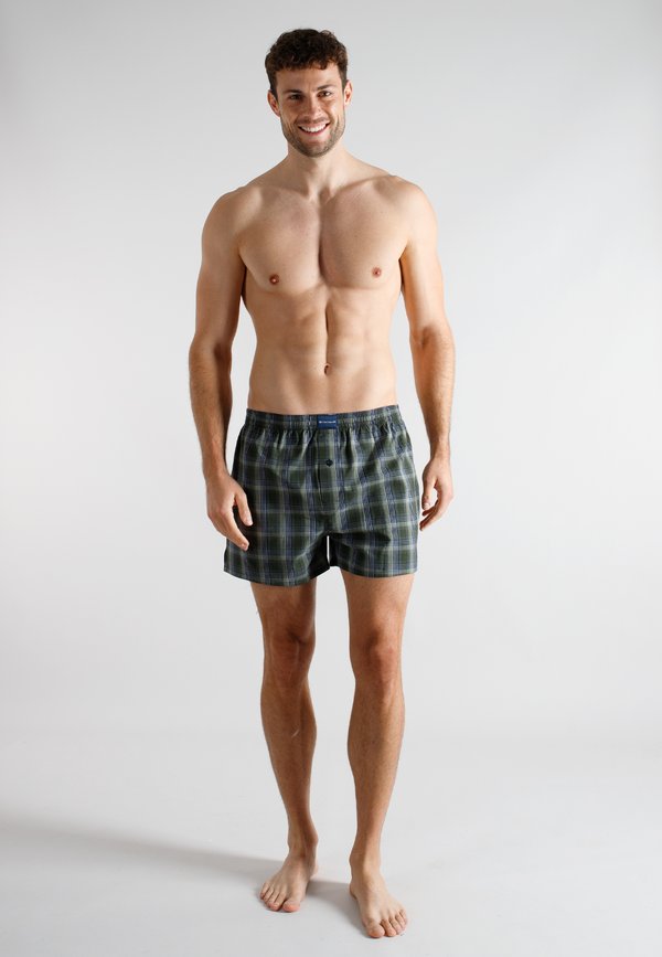TOM TAILOR 3ER PACK - Boxer shorts - blau-dunkel-karo