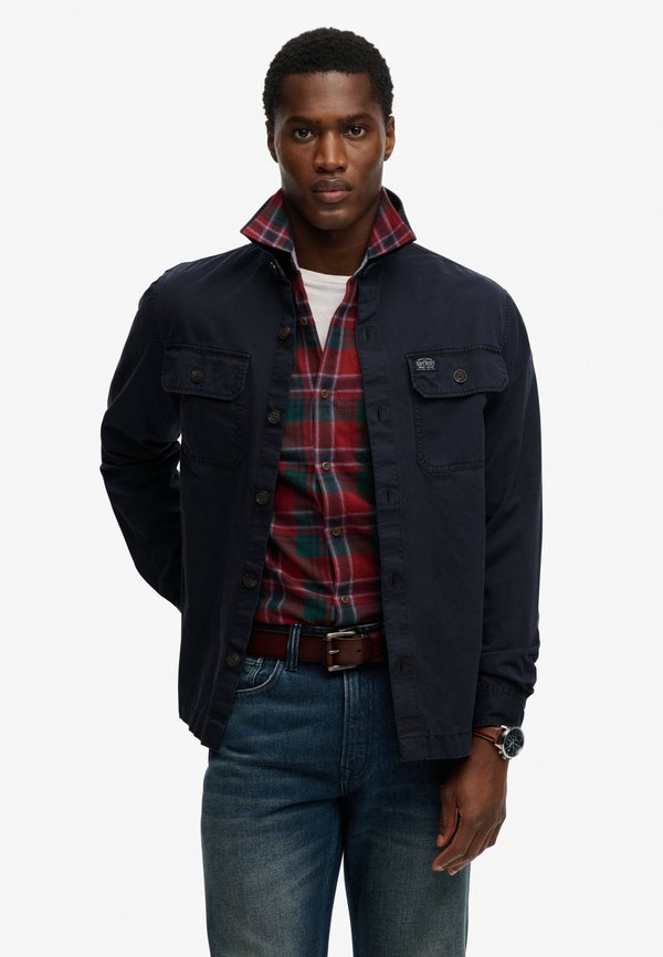 Superdry & Co TWO POCKET  - Shirt - eclipse navy