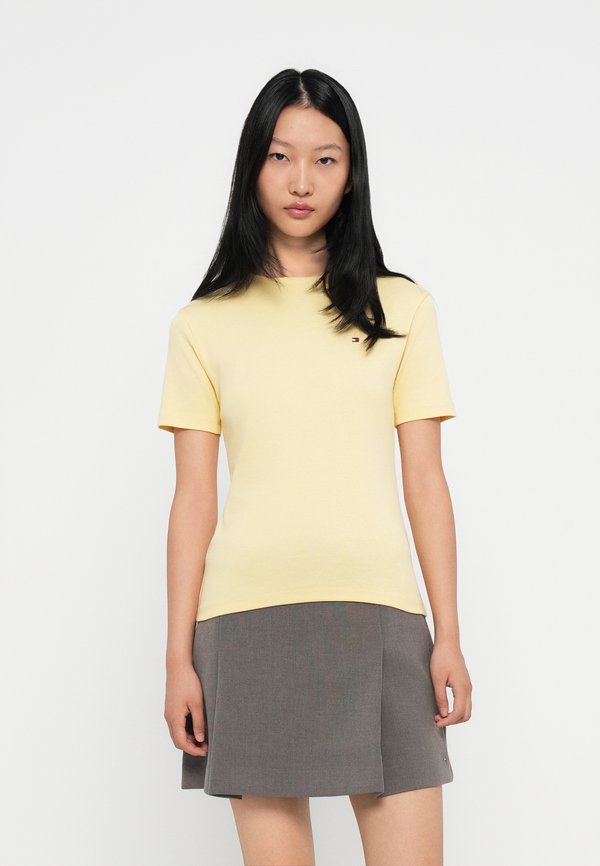 Tommy Hilfiger SLIM FIT - Print T-shirt - zesty yellow