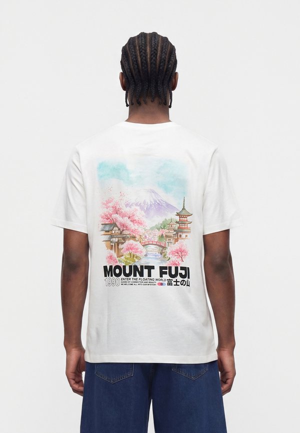Jack & Jones JORGOJU TEE CREW NECK - Print T-shirt - bright white