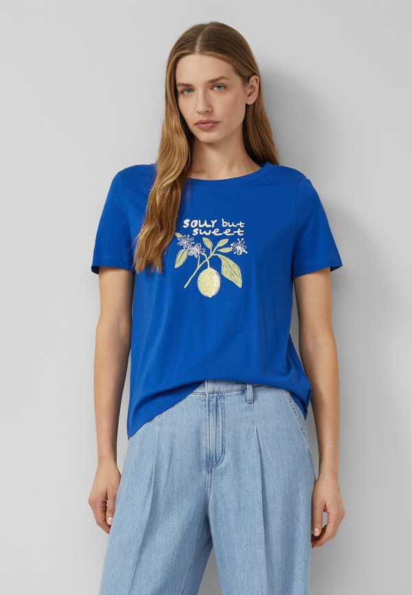 s.Oliver T-SHIRT - Print T-shirt - royalblau