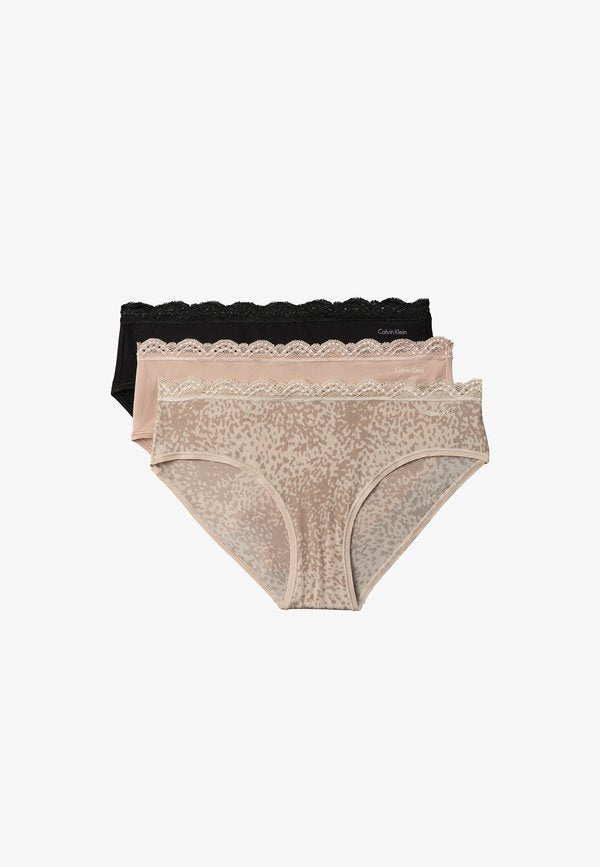 Calvin Klein Underwear 3 PACK  - Briefs - black cedar animal wave oxford