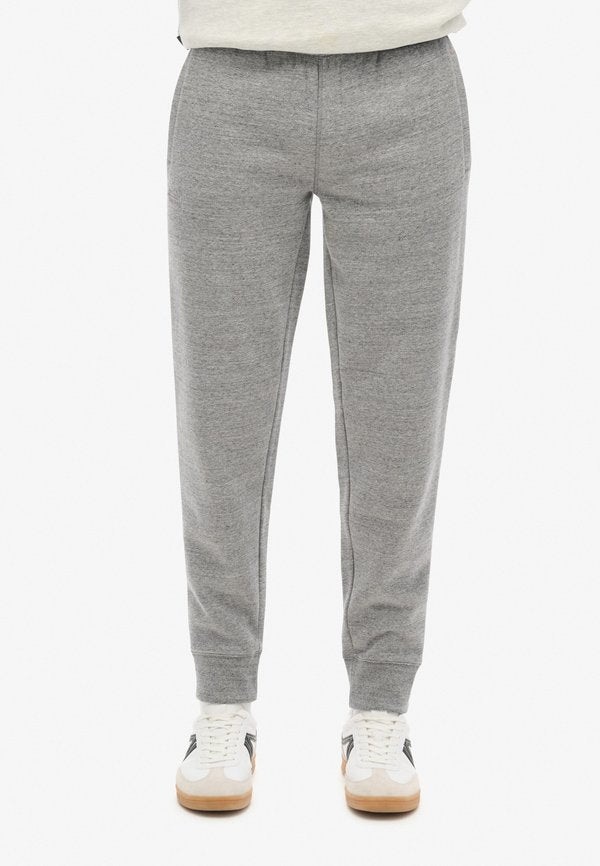 Superdry & Co ESSENTIAL LOGO JOGGERS - Tracksuit bottoms - dark grey fleck marl