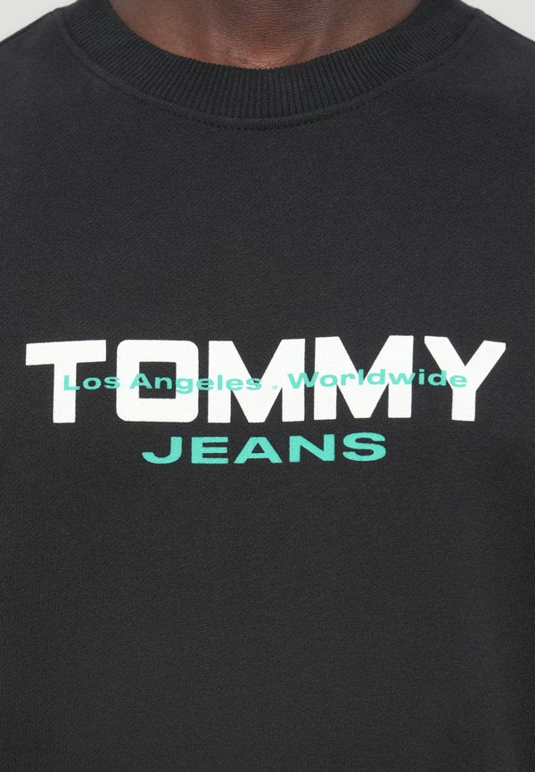 Tommy Jeans LOGO SUEDED TERRY CREW NECK SWEATSHIRT