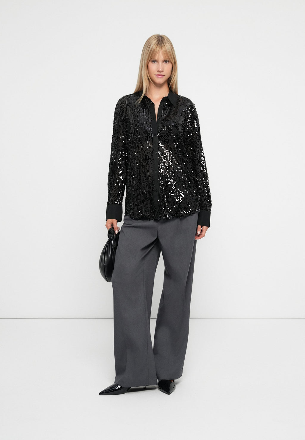 ONLCARIN LOOSE SEQUINS SHIRTS Media 2