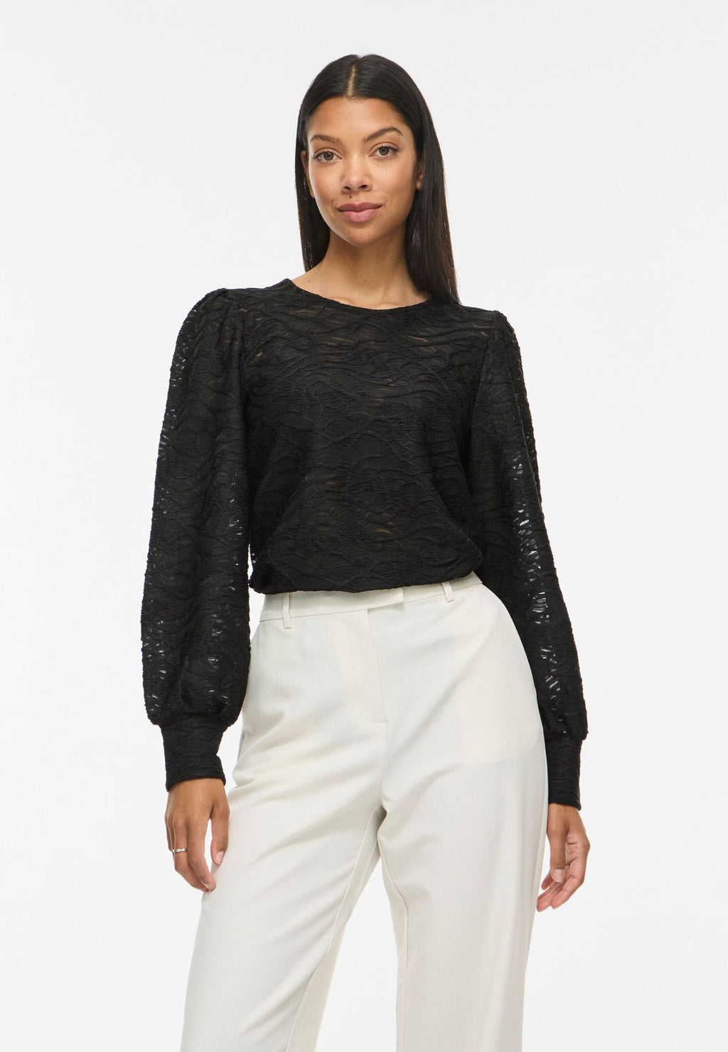 VILA VIFINA L/S O-NECK TOP - NOOS