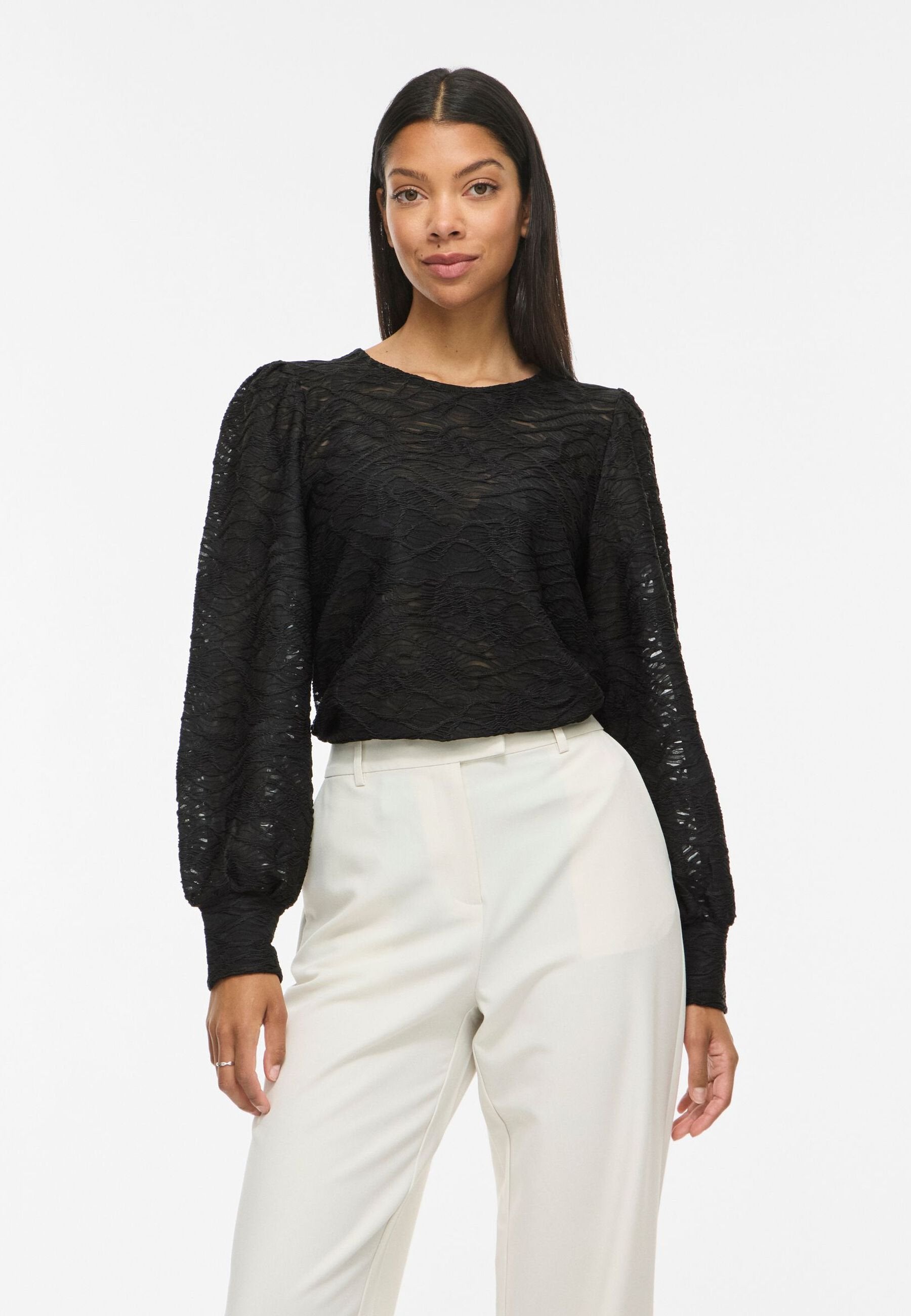 VILA VIFINA L/S O-NECK TOP - NOOS